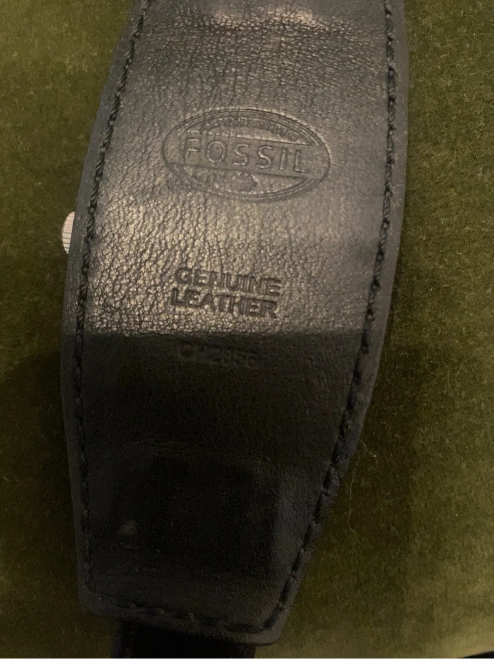 Fossil Chronograph Leather Watch – Genuine Leather – Needs Battery